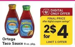 Safeway Ortega Taco Sauce offer