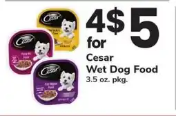 Safeway Cesar Wet Dog Food offer
