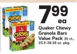 Safeway Quaker Chewy Granola Bars Value Pack offer