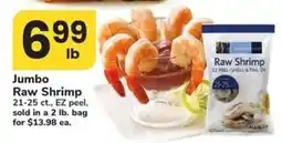Safeway Jumbo Raw Shrimp offer