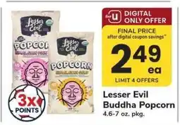 Safeway Lesser Evil Buddha Popcorn offer