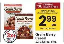 Safeway Grain Berry Cereal offer