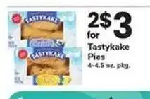 Safeway Tastykake Pies offer