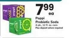 Safeway Poppi Probiotic Soda offer