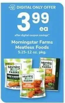 Safeway Morningstar Farms Meatless Foods offer