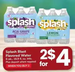 Safeway Splash Blast Flavored Water offer