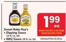 Safeway Sweet Baby Ray's offer