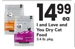 Safeway I and Love and You Dry Cat Food offer
