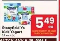 Safeway Stonyfield Yo Kids Yogurt offer