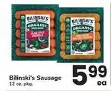 Safeway Bilinski's Sausage offer