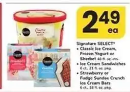 Safeway Signature SELECT Ice Cream Products offer