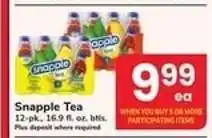 Safeway Snapple Tea offer