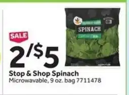 Stop&Shop Stop & Shop Spinach offer