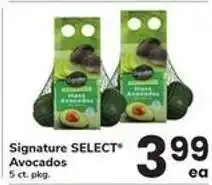 Safeway Signature Select Avocados offer