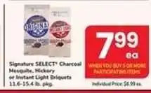 Safeway Signature Select Charcoal offer