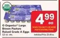 Safeway O Organics Large Brown Pasture Raised Grade A Eggs offer