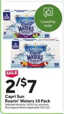 Stop&Shop Capri Sun Roarin’ Waters 10 Pack offer