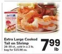 Safeway Extra Large Cooked Tail On Shrimp offer
