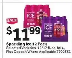 Stop&Shop Sparkling Ice 12 Pack offer
