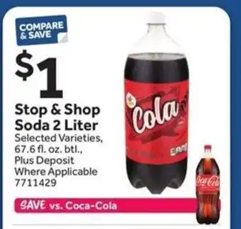 Stop&Shop Stop & Shop Soda 2 Liter offer