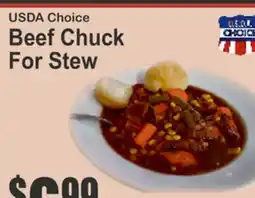 Key Food USDA Choice Beef Chuck For Stew offer