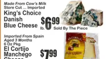 Key Food King's Choice Danish Blue Cheese offer