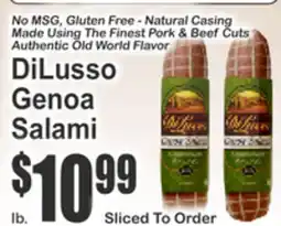 Key Food DiLusso Genoa Salami offer