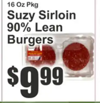 Key Food Suzy Sirloin 90% Lean Burgers offer