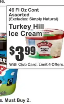 Key Food Turkey Hill Ice Cream offer