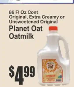 Key Food Original, Extra Creamy or Unsweetened Original Planet Oat Oatmilk offer