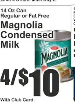 Key Food 14 Oz Can Regular or Fat Free Magnolia Condensed Milk offer