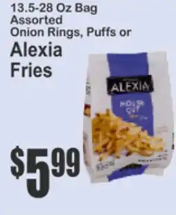 Key Food Assorted Onion Rings, Puffs or Alexia Fries offer