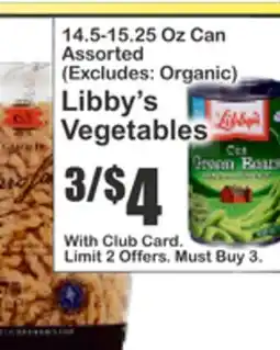 Key Food Libby's Vegetables offer