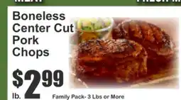 Key Food Boneless Center Cut Pork Chops offer