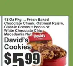 Key Food David's Cookies offer