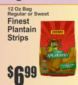 Key Food 12 Oz Bag Regular or Sweet Finest Plantain Strips offer
