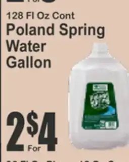 Key Food Poland Spring Water Gallon offer