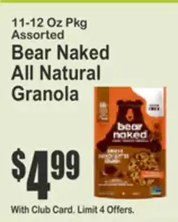 Key Food Bear Naked All Natural Granola offer