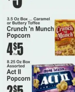 Key Food Crunch 'n Munch Popcorn offer