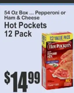 Key Food 54 Oz Box ... Pepperoni or Ham & Cheese Hot Pockets offer