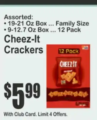 Key Food Cheez-It Crackers offer
