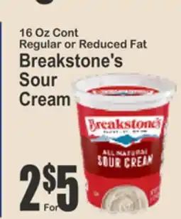 Key Food Breakstone's Sour Cream offer