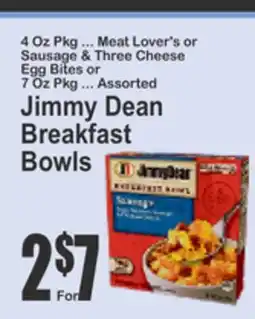 Key Food Jimmy Dean Breakfast Bowls offer