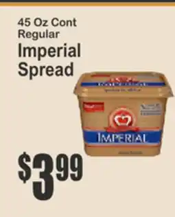 Key Food 45 Oz Cont Regular Imperial Spread offer