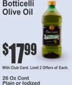 Key Food Botticelli Olive Oil offer