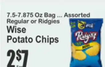 Key Food Wise Potato Chips offer