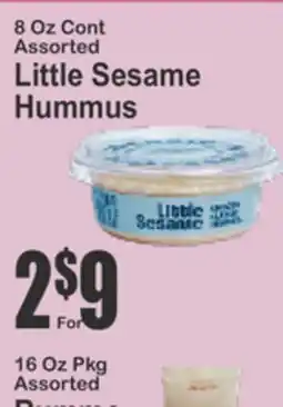 Key Food 8 Oz Cont Assorted Little Sesame Hummus offer