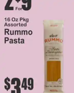 Key Food 16 Oz Pkg Assorted Rummo Pasta offer