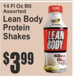 Almonte's Food Dynasty Marketplace 14 FL Oz Btl Assorted Lean Body Protein Shakes offer