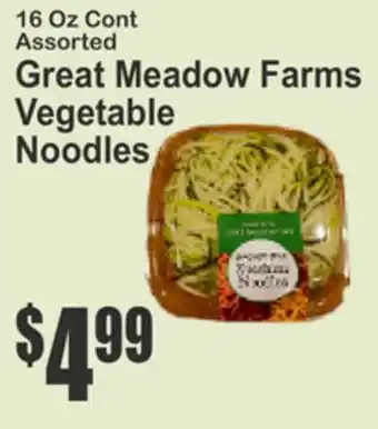 Almonte's Food Dynasty Marketplace Great Meadow Farms Vegetable Noodles offer